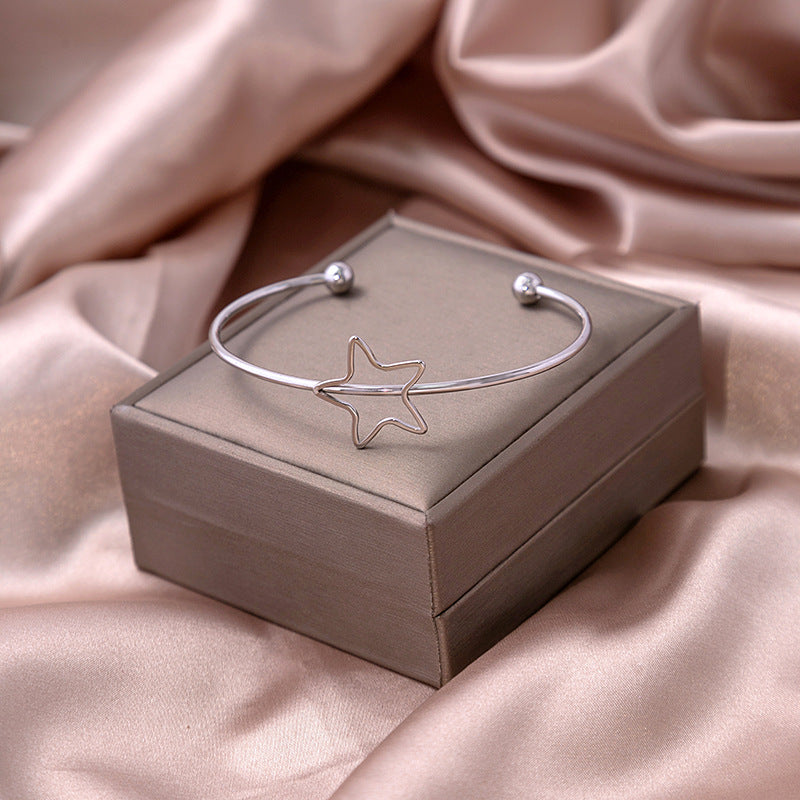 Wholesale Hollow Crescent Stainless Steel Bracelet